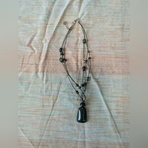 Green beaded‎ Necklace various size beads